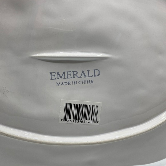 Turkey Platter LARGE Oval 15 Inches, Holiday Platter, Serving Platter Emerald - Picture 4 of 5